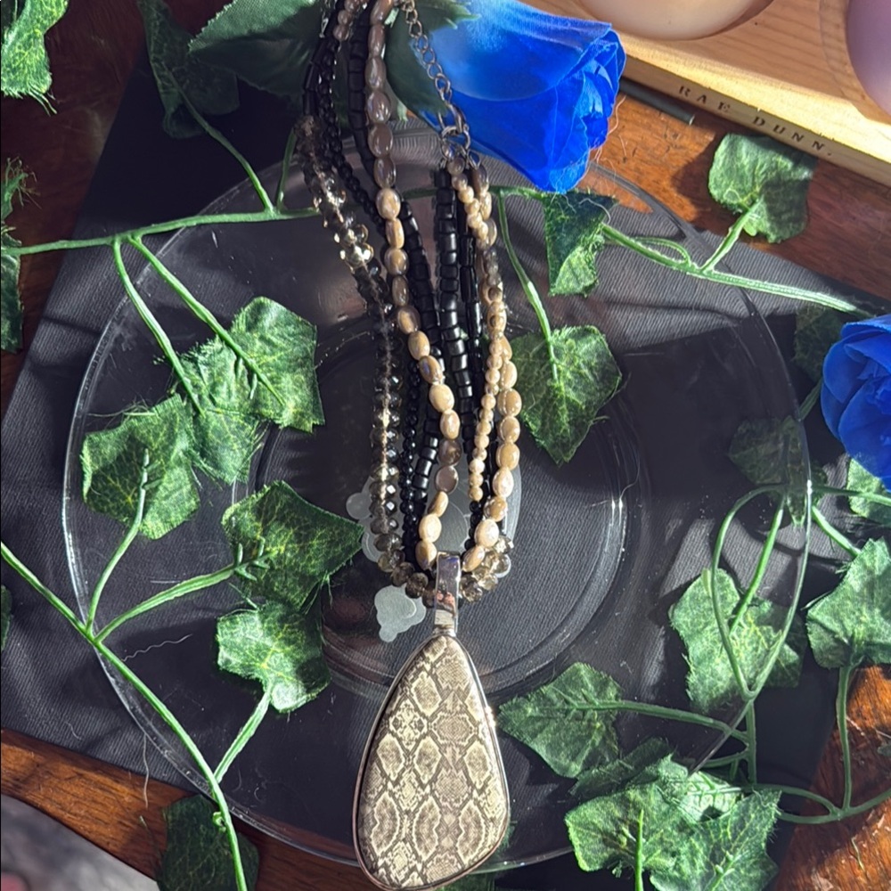 Beaded Pendant Necklace